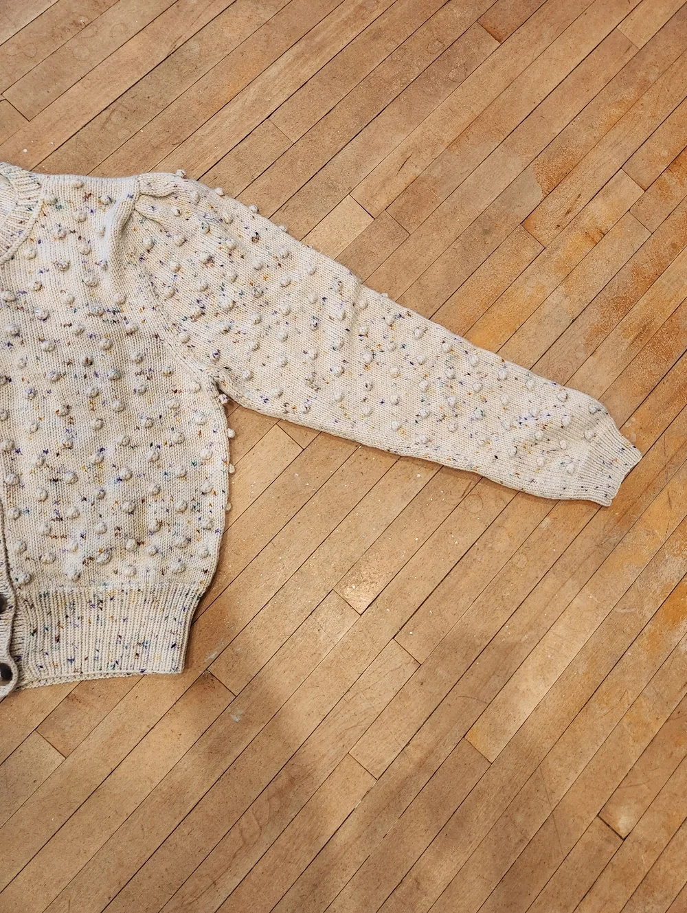 Misha & Puff Ellie Popcorn Cardigan in Iris Confetti - Picture 7 of 15